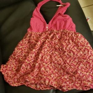 Floral sleeve less top